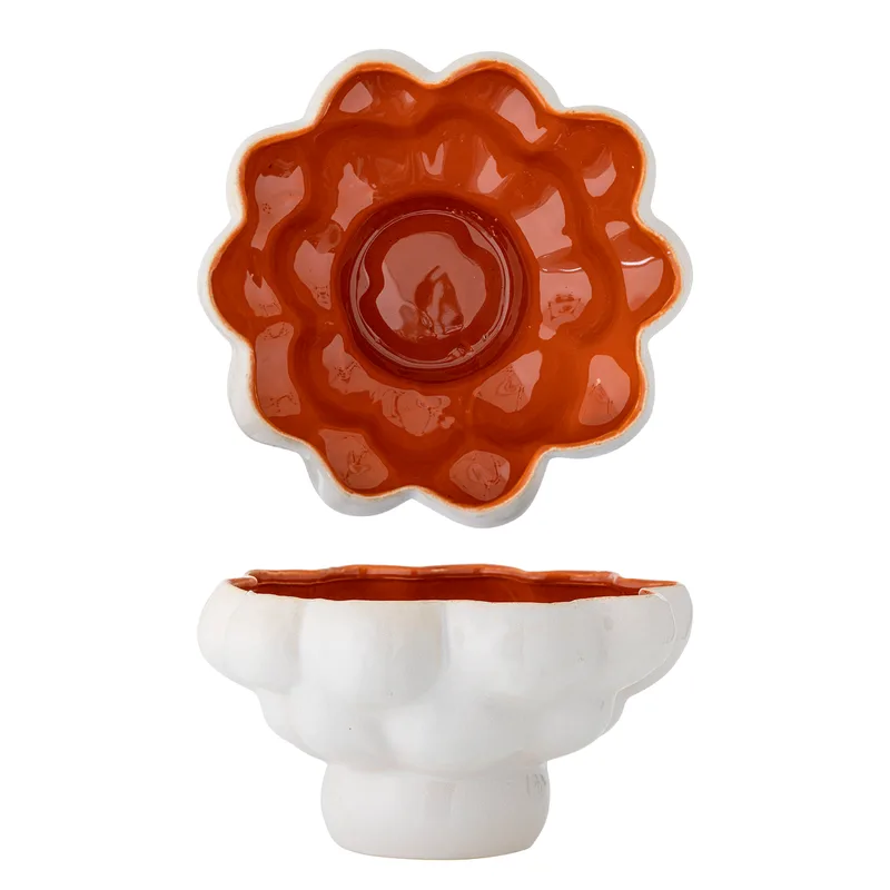 Valkyrie Schale - weißes Steinzeug für Home Decor van Bloomingville – productfoto