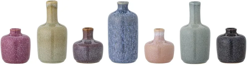 Vazen aardewerk groen Maien - set van 6 de Bloomingville en [gid://shopify/Metaobject/307234832719] – photo du produit