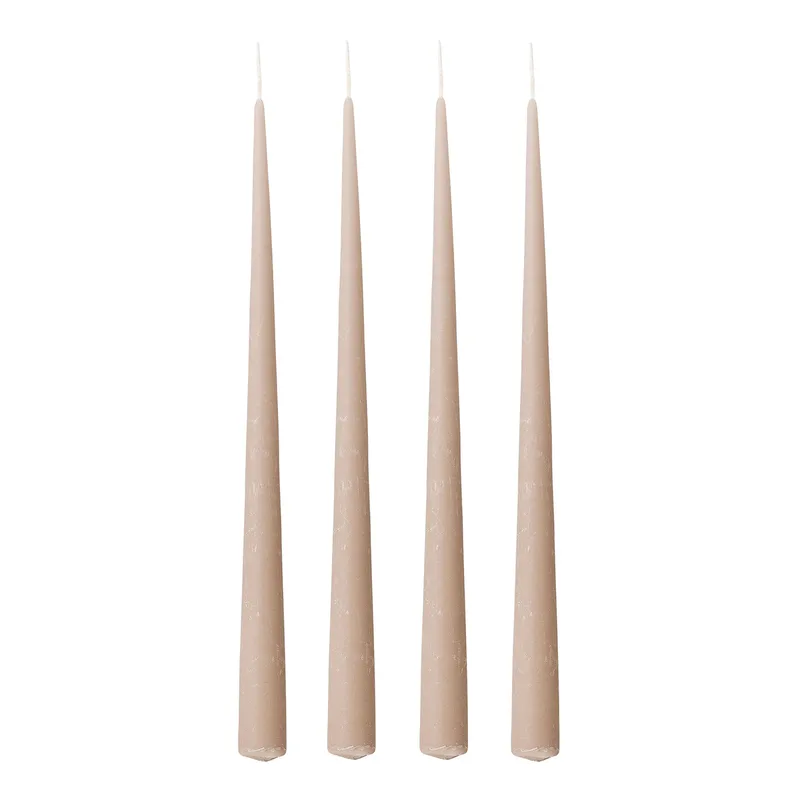 Velvet Kerze 4er Pack Grau fra Bloomingville – produktbillede