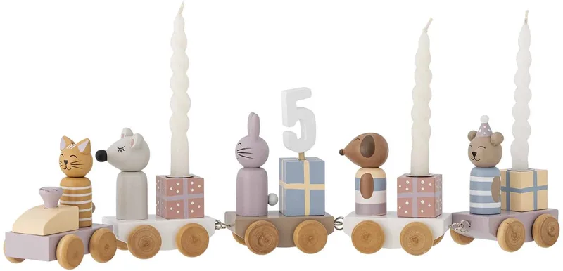 Verjaardagsdecoratie Trein Junaid Roze by Bloomingville in Multi roze – product photo