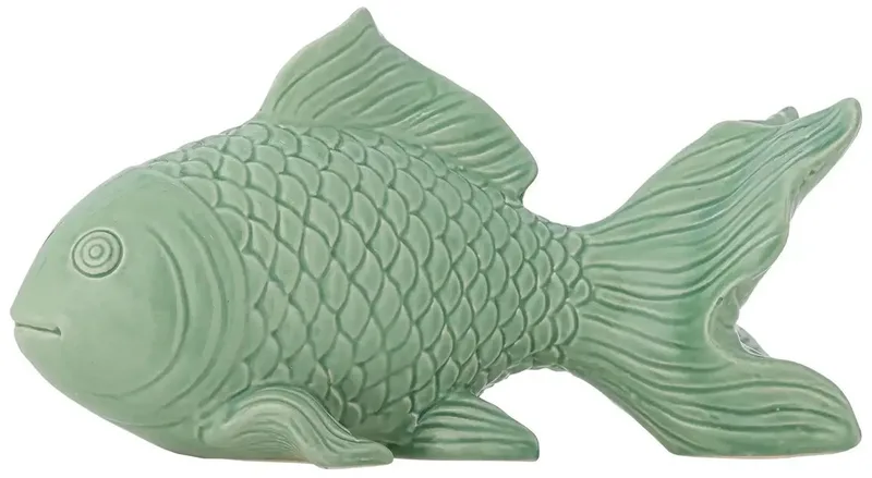 Visbeeldje aardewerk groen Sukey 27cm van Bloomingville in [gid://shopify/Metaobject/303100625231] – productfoto