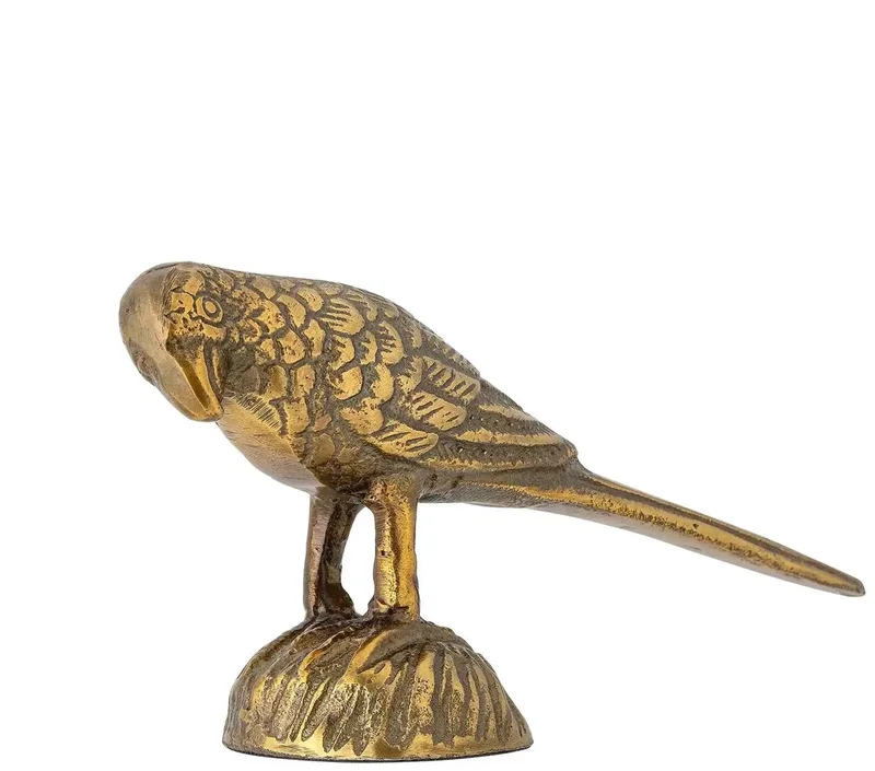 Vogelbeeldje aluminium messing Soli van Bloomingville in Goud – productfoto
