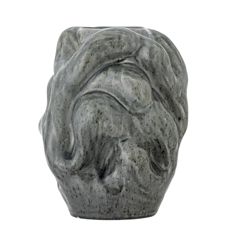 Vuelle Vase graues Steinzeug von Bloomingville, H:30,5 cm van Bloomingville – productfoto