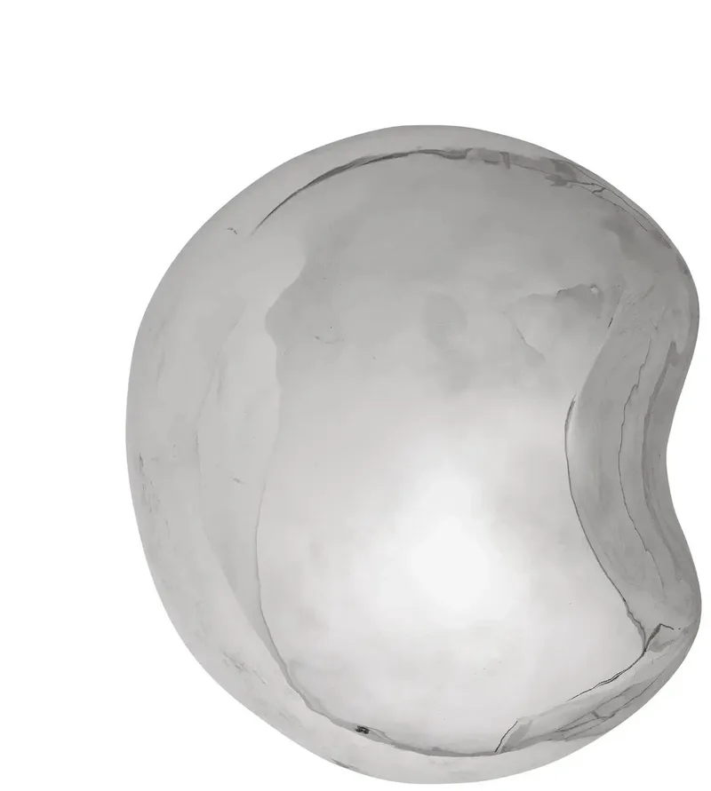 Wanddecoratie aardewerk zilver Bobby 21cm von Bloomingville in [gid://shopify/Metaobject/307231981903] – Produktfoto