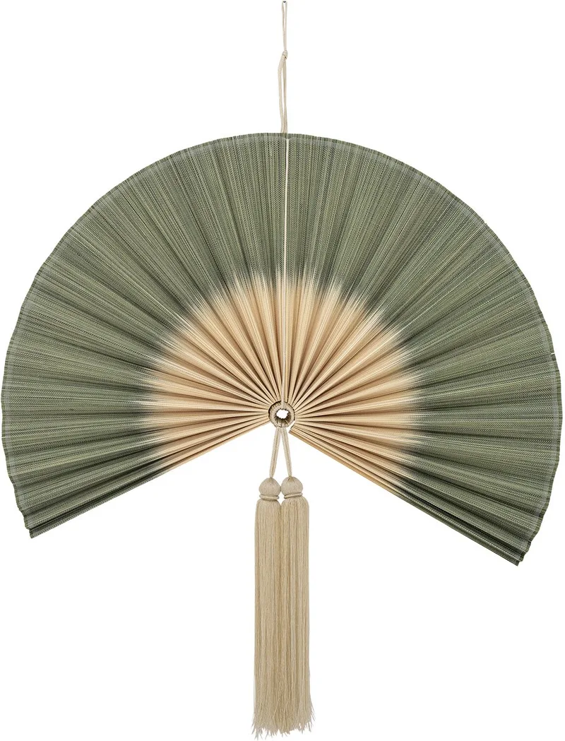 Wanddecoratie bamboe groen jaime 70cm van Bloomingville in [gid://shopify/Metaobject/303100625231] – productfoto