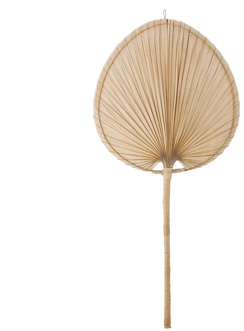 Wanddecoratie palmblad naturel Oumou 85cm fra Bloomingville i [gid://shopify/Metaobject/297300001103] – produktbillede