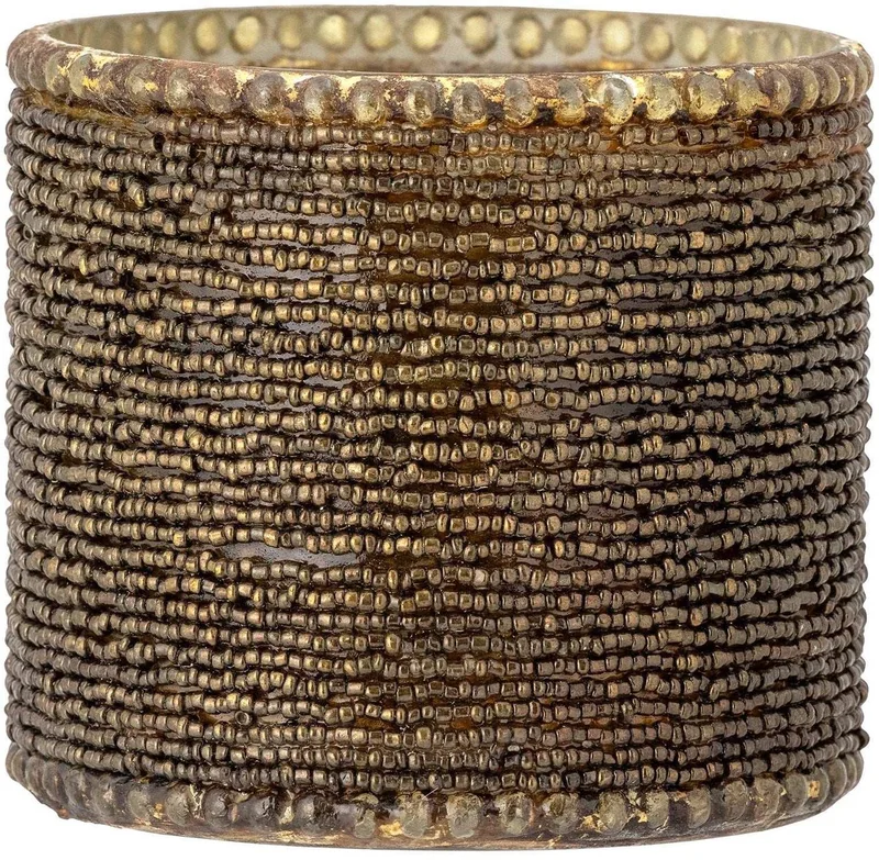 Waxinelichthouder glas goud Isabela 10cm fra Bloomingville i [gid://shopify/Metaobject/303390884175] – produktbillede