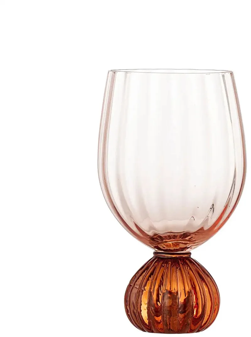 Wijnglas glas roze taurin by Bloomingville in [gid://shopify/Metaobject/303097905487] – product photo