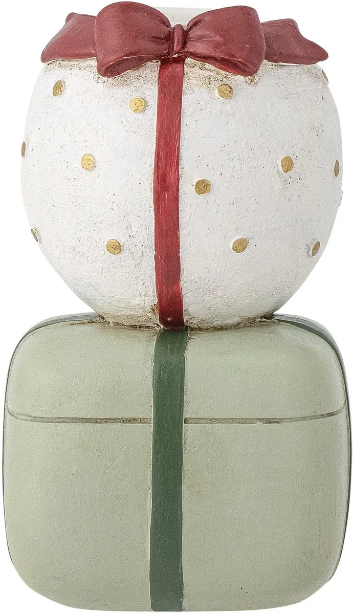 Wish kandelaar, polyresin, groen, Ø5xH9 cm de Bloomingville en Multicolour – photo du produit