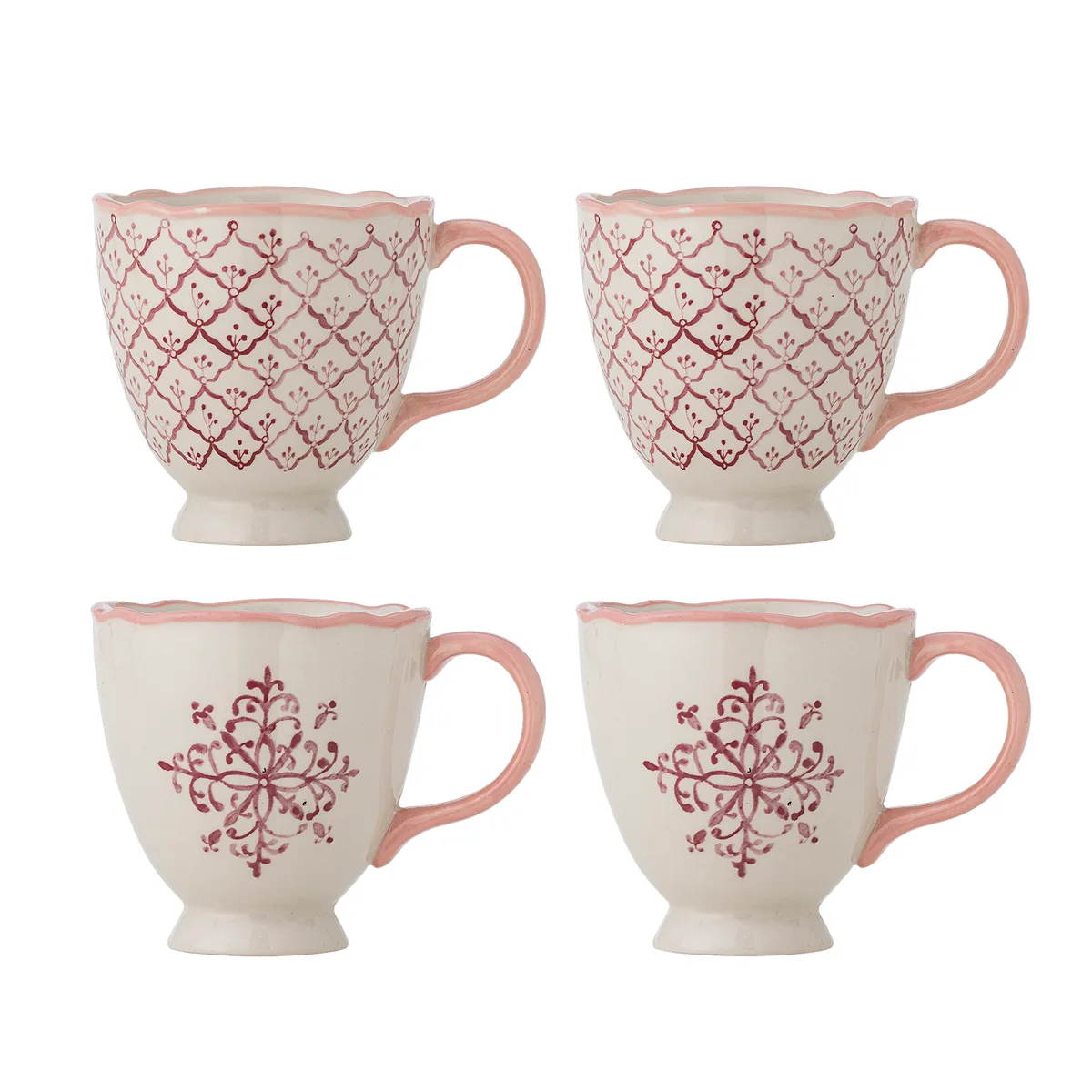 Wonderland Krus, Rosa, Stentøj, D10,5xH11 cm, Set of 4 fra Bloomingville – produktbillede