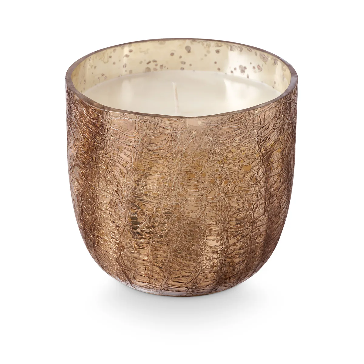 Woodfire Crackle Glas Duftlys, Brun,, 610 G. - 80 Hours - D12xH11,5 cm van Bloomingville – productfoto