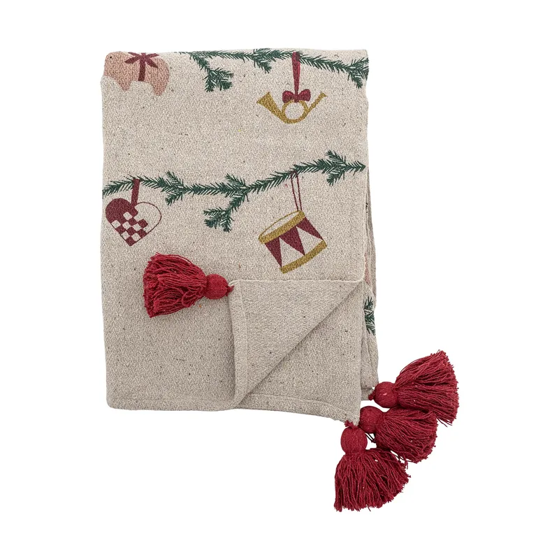 Yule Plaid 130x160 cm Natur van Bloomingville – productfoto