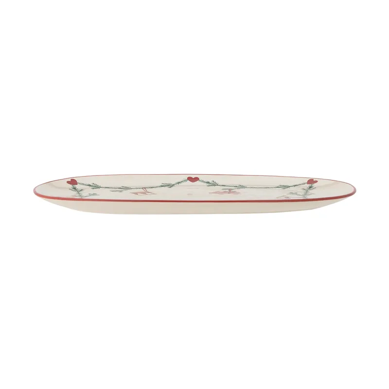 Yule Serviertablett 38,5x23 cm Weiß. by Bloomingville – product photo