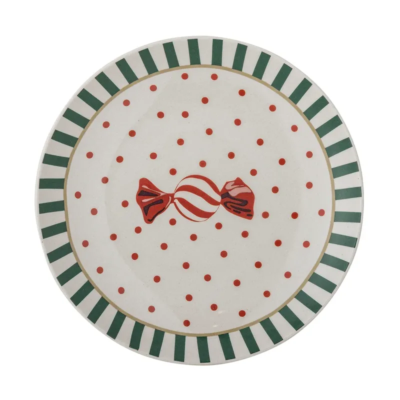 Yule Teller Ø16 cm Natur-rot från Bloomingville – produktbild