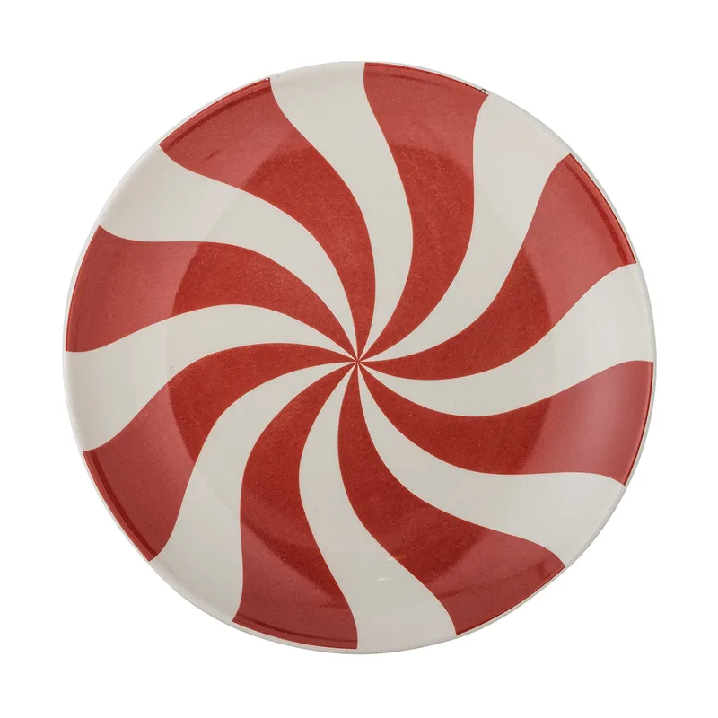 Yule Teller Ø23 cm Natur-rot by Bloomingville – product photo