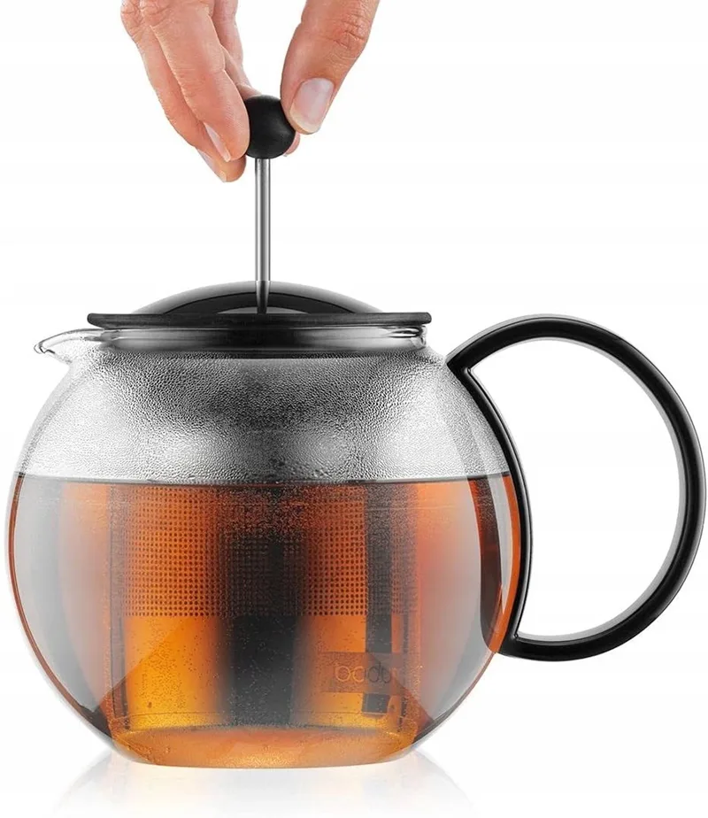 Assam Glazen Theepot met RVS Filter - 1L by Bodum in Transparant – product photo