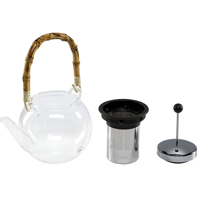 Assam Teekanne mit Bambusgriff 1 l Klar by Bodum – product photo 2 of 2