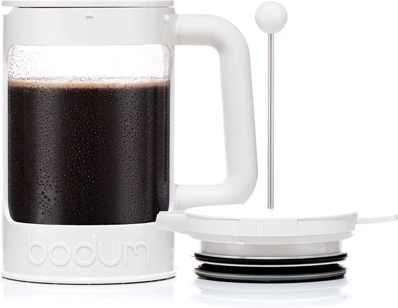 Bean Cafetière voor ijskoffie / cold brew | Kunststof BPA-vrij | 1.5L | 12 kops by Bodum in Wit – product photo