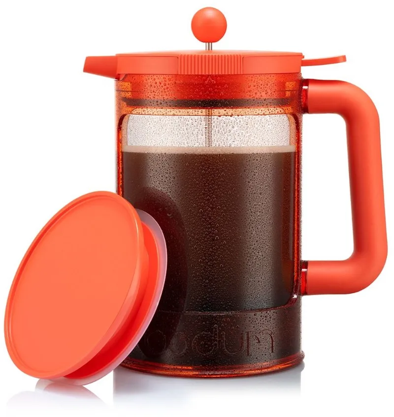 Bean Cafetière voor ijskoffie / cold brew | Kunststof BPA-vrij | 1.5L | 12 kops by Bodum in Rood – product photo