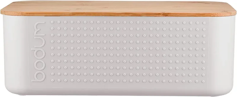 Bistro Brotbox mit Bambusdeckel Weiß by Bodum – product photo