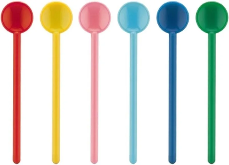 Bistro lepels 14cm | Kunststof theelepel | 6 stuks von Bodum in Multicolor – Produktfoto
