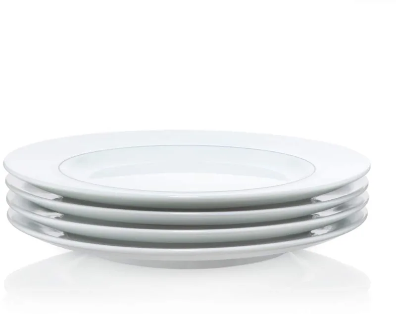 BLAA K11950-83 Set van 4 borden, Ø 18 cm, porselein von Bodum in Wit – Produktfoto