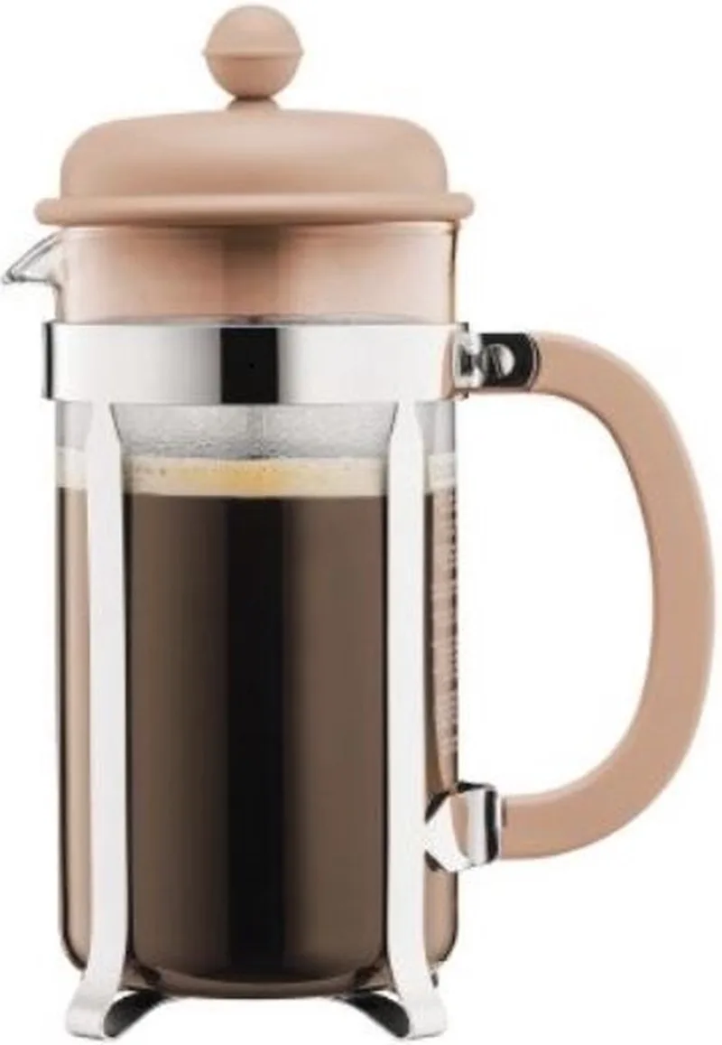 Cafetière / French Press | RVS met kunststof deksel | 8-kops | 1L van Bodum in Creme – productfoto