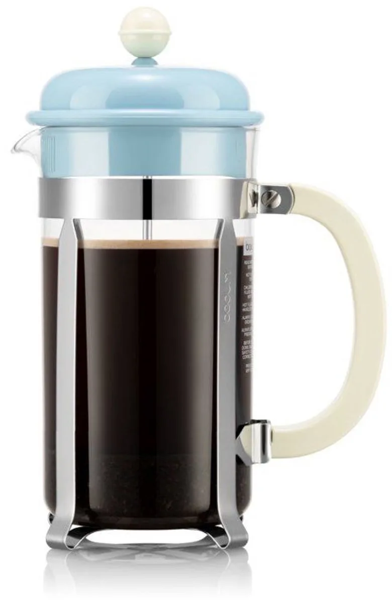 Caffettiera 1 L – koffiepers – glas – 8 kopjes by Bodum in Blauw – product photo