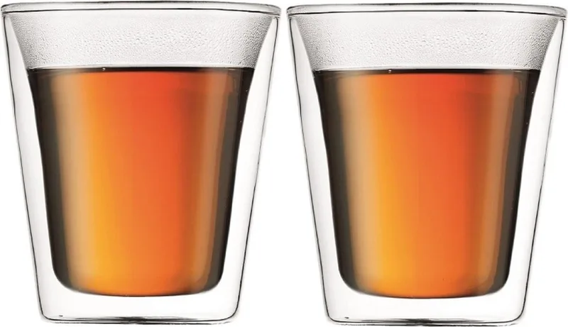 Canteen Dubbelwandige Glazen 2 stuks 0.2L by Bodum in Transparant – product photo