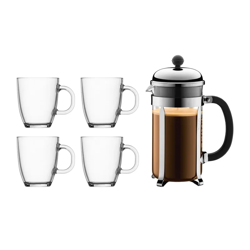 Chambord Presskanne 1 l und Tassen 5-teilig by Bodum – product photo