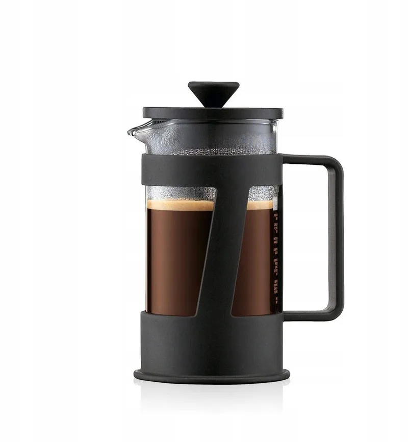 Crema French Press Koffiezetter - RVS Filter & Deksel by Bodum in Zwart – product photo