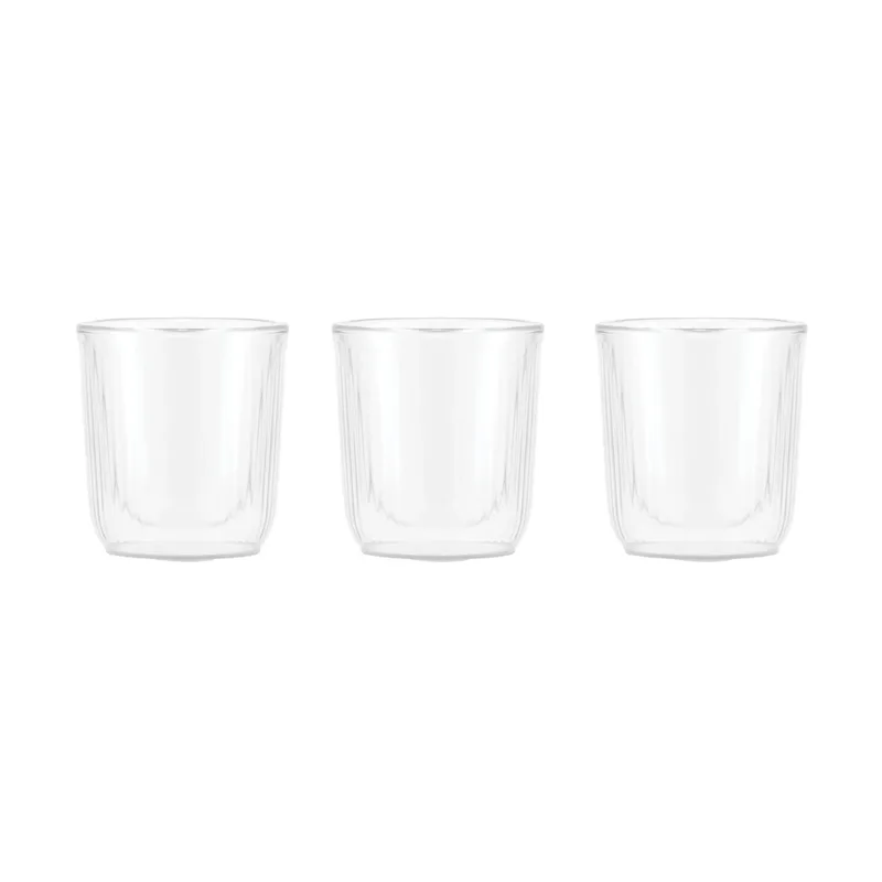 Douro doppelwandiges Sake-Glas 6 cl 3er-Pack Klar-bambu van Bodum – productfoto