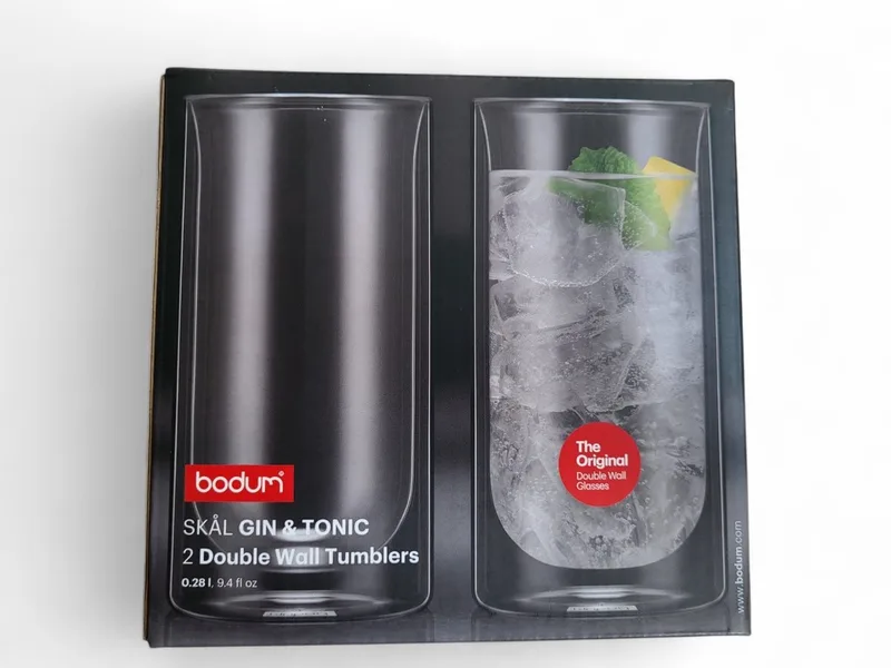 Gin Tonic Glas Bodum Skål Transparent 280 ml (Set van 2) fra Bodum i Transparant – produktbillede