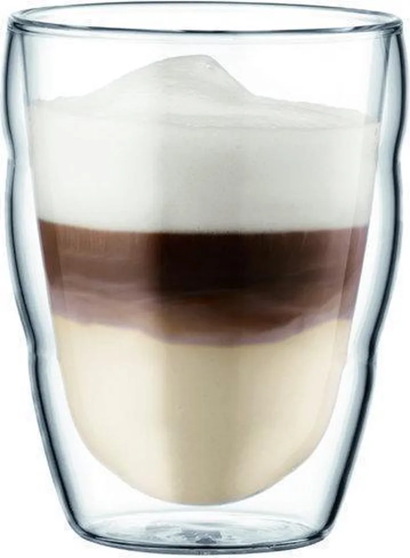 Pilatus - Dubbelwandig glas - Koffie - 0.25 l - Set a 2 stuks by Bodum in Transparant – product photo