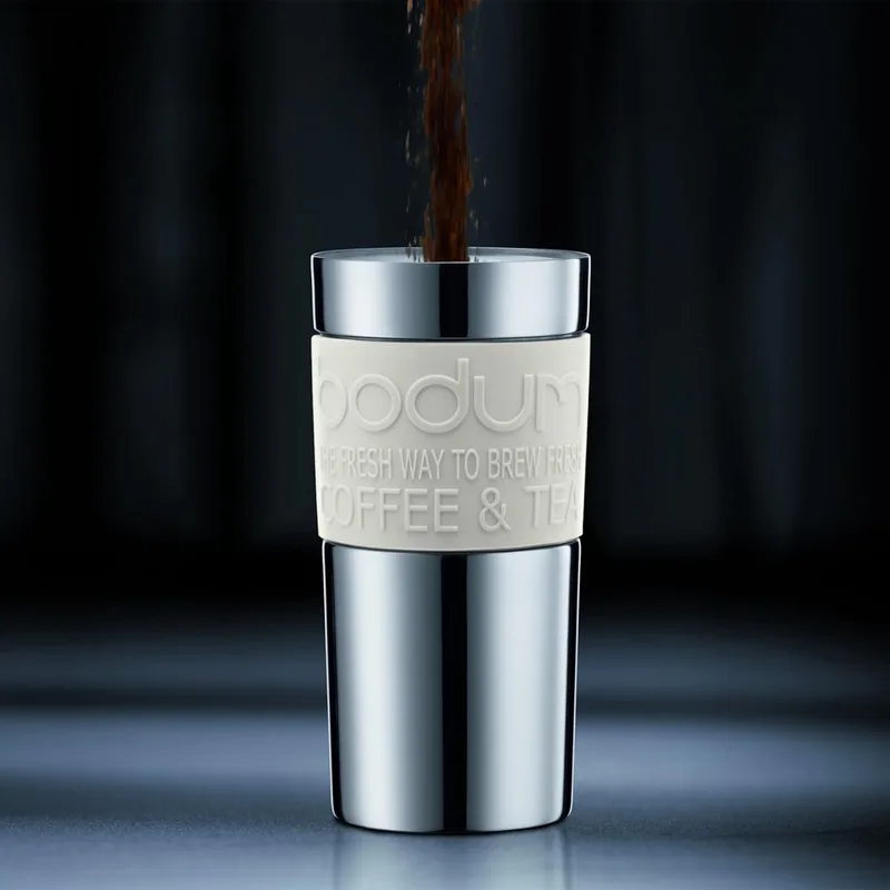 Press Cafetière, French Press System, dubbelwandig, 0,35 liter by Bodum in Zwart – product photo