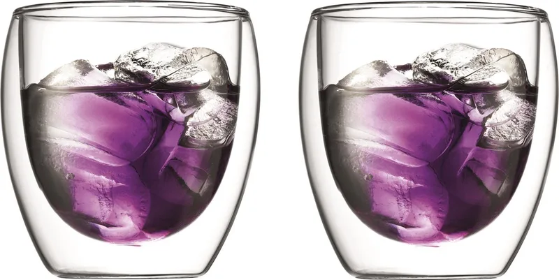 Set van 2 Dubbelwandige Glazen 0.25L by Bodum in Transparent – product photo