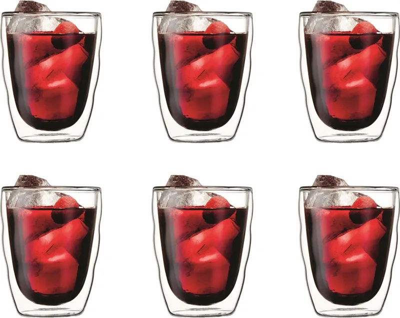 Set van 6 Dubbelwandige Glazen - 350ml - Merkloos van Bodum in Transparant – productfoto