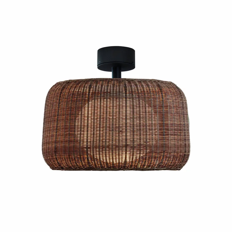 buiten plafondlamp Fora, grafietbruin/bruin, Ø 50 cm van Bover in Grafietbruin, Bruin – productfoto