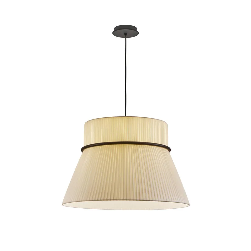 hanglamp Folie S, crème/zwart, Ø 60 cm by Bover in Crèmekleurig, Black – product photo