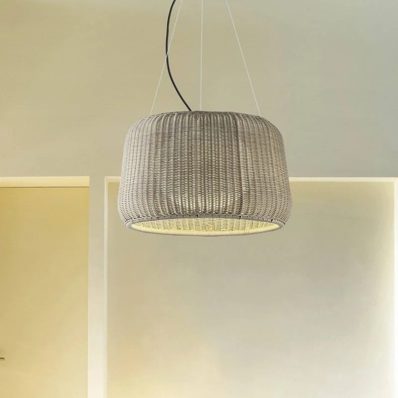 LED buiten hanglamp Fora 90, natuurlijk wit/beige van Bover in Natuurlijk wit, Beige – productfoto