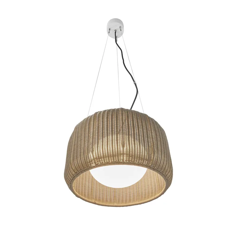 LED buiten hanglamp Fora S, natuurlijk wit/beige, Ø 50 cm by Bover in Natuurlijk wit, Beige – product photo