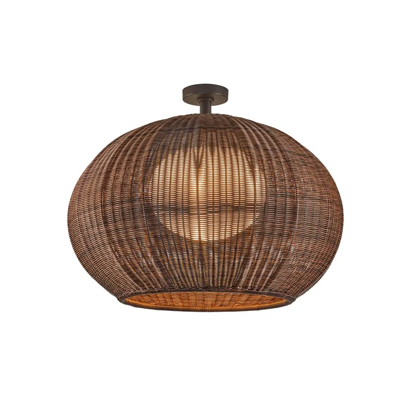 LED buiten plafondlamp Garota, grafietbruin/bruin by Bover in Grafietbruin, Brown – product photo
