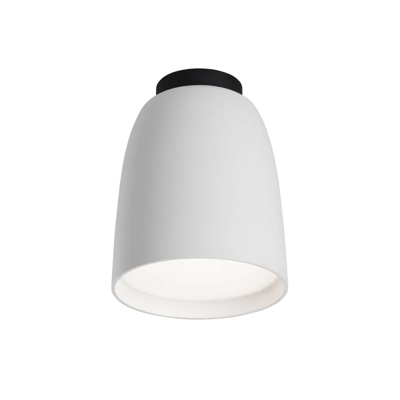 LED buiten plafondlamp Moer, aluminium/staal, Ø 10 cm van Bover in Wit – productfoto