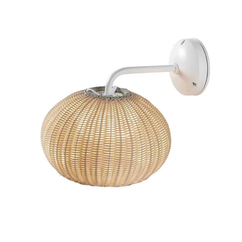 LED buiten wandlamp Garota, wit/ivoorkleurig, 27 cm de Bover en Blanc, Ivoorkleurig – photo du produit