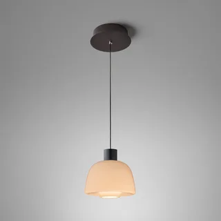 LED hanglamp Drep S/01, nude, glas, 2.700 K van Bover in Naakt, Zwart – productfoto 1 van 2