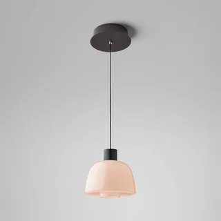 LED hanglamp Drep S/01, nude, glas, 2.700 K van Bover in Naakt, Zwart – productfoto 2 van 2