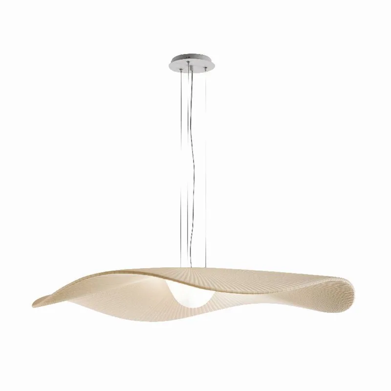 LED hanglamp Mediterránia, wit/crème, Ø 105 cm de Bover en Blanc, Crème – photo du produit