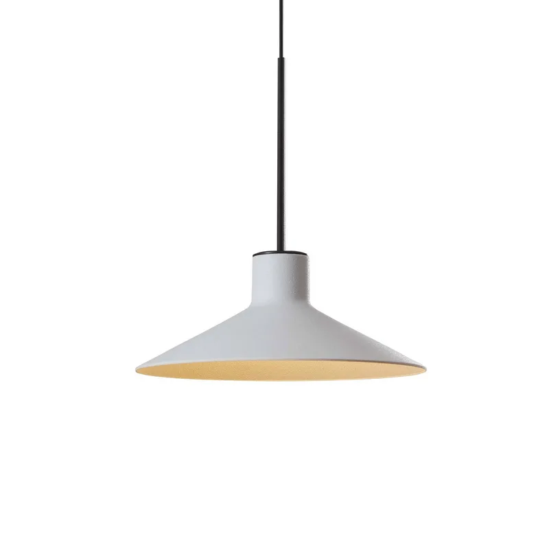 LED hanglamp Platet, zwart/grijs, Ø 20 cm de Bover en Ebbenhout-zwart, Gris clair – photo du produit