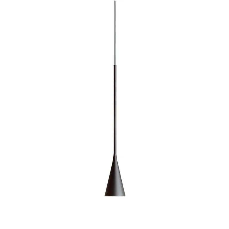 LED hanglamp Skybell Plus, Ø 6 cm, aluminium von Bover in Schwarz – Produktfoto
