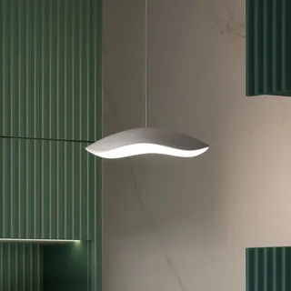 LED-infälld hänglampa Valentina S24, grå/vit från Bover i Ljusgrå, Vit – produktbild 1 av 2